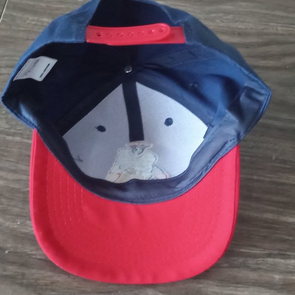 Budweiser Sponsor of NFL Ball Cap Hat Sports Golf Baseball Adjustable Red & Blue - Picture 4 of 4